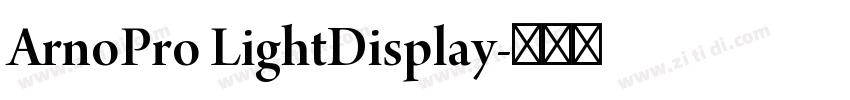 ArnoPro LightDisplay字体转换